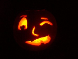 winking jack-o-lantern