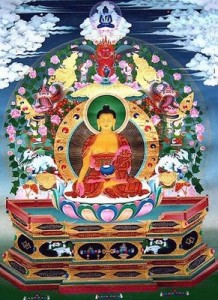 Colorful Buddha print