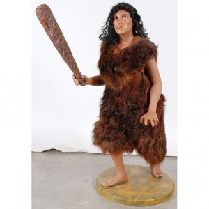 cavewoman with club